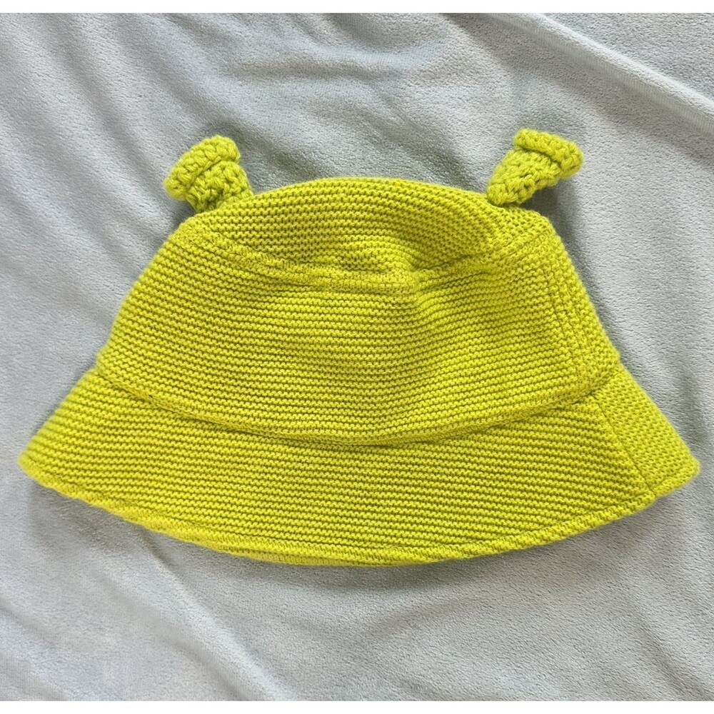 DreamWorks Shrek Green Knit Bucket Hat Ogre Ears OSFM Halloween Costume Cosplay